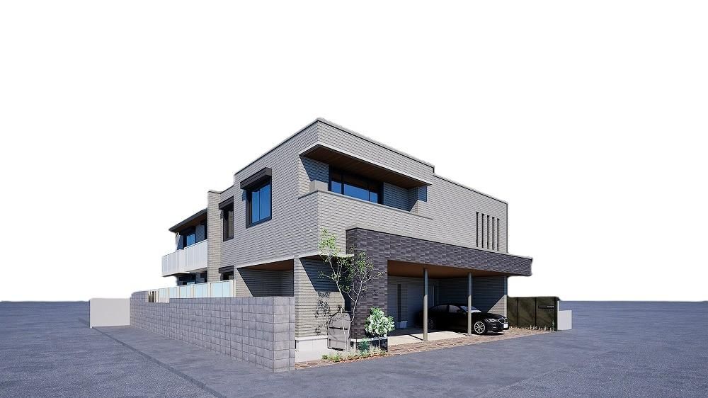 �����s������s�g�ˎ��{��4����4-25�̃e���X�n�E�X�̌����O��